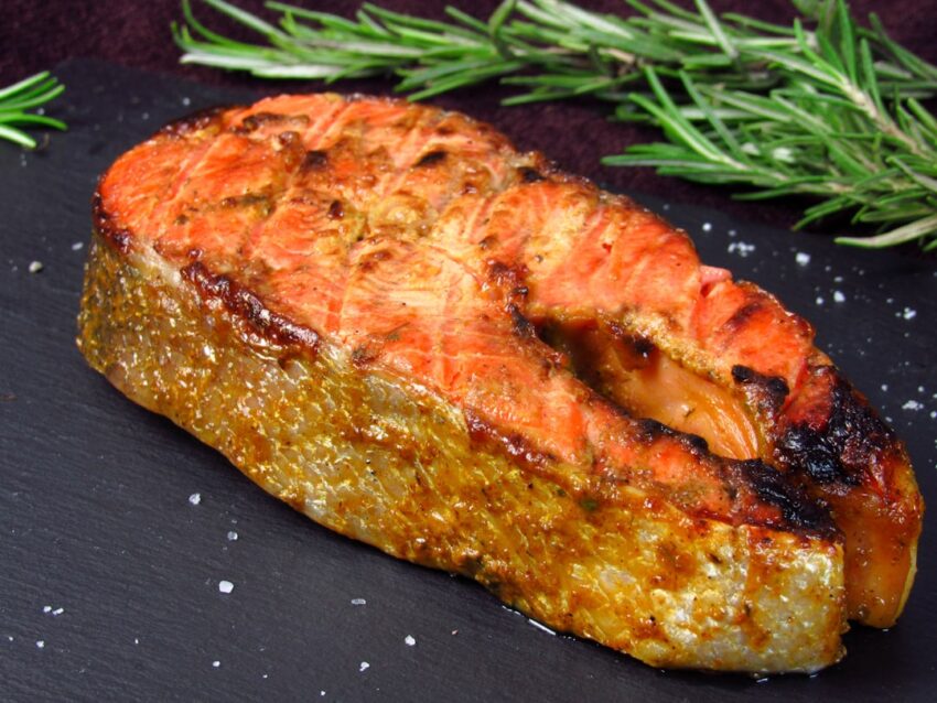 Photo Grilled salmon